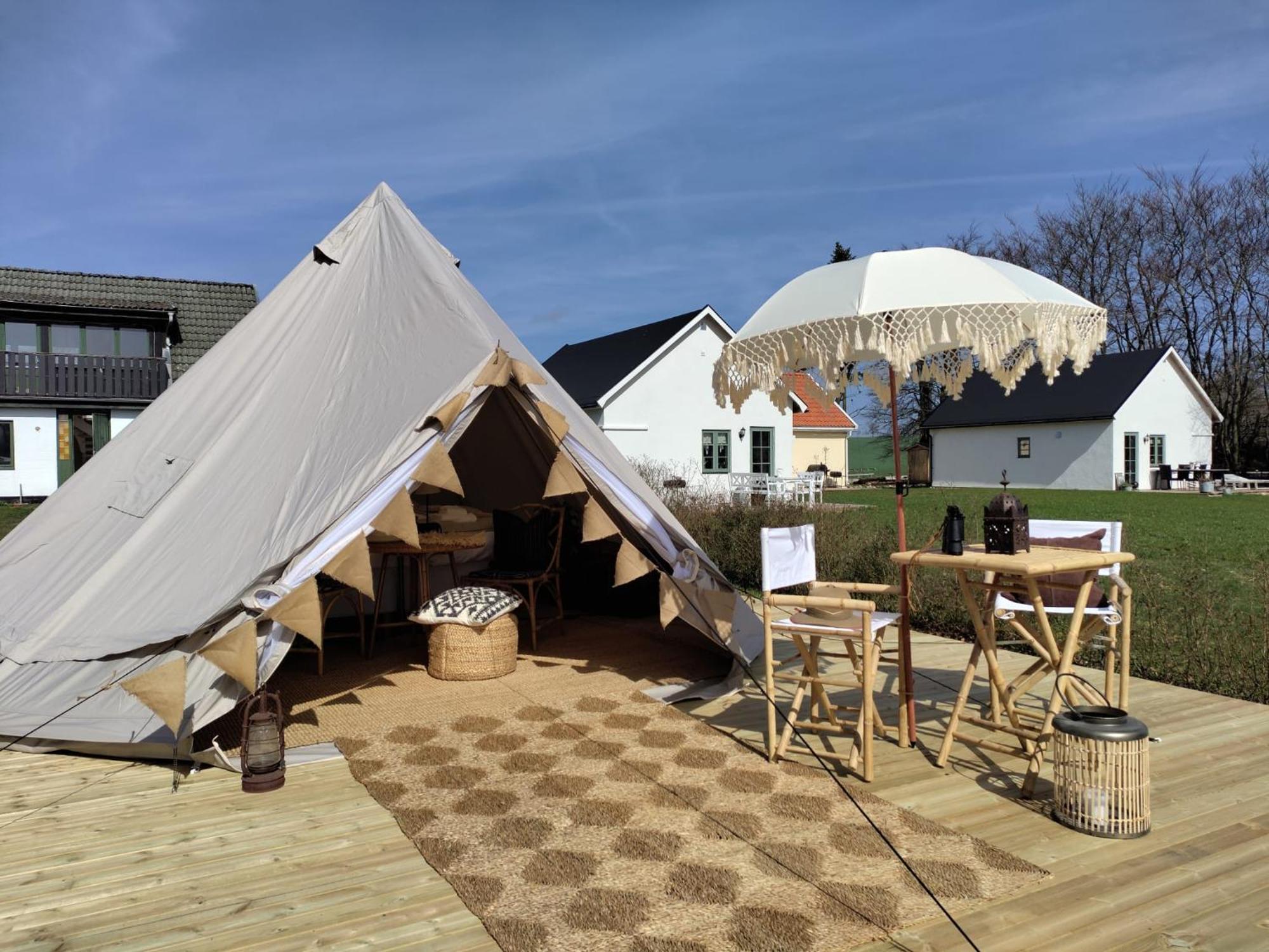 Luxury Tent With Restroom And Shower, Close To The Beach Ystad Exteriér fotografie