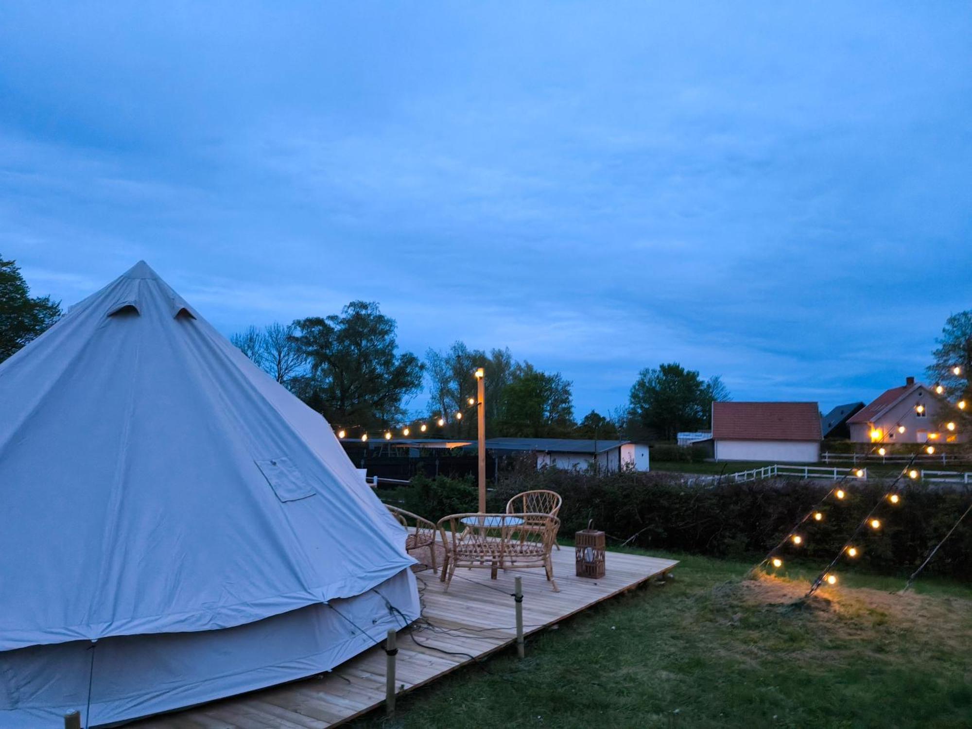 Luxury Tent With Restroom And Shower, Close To The Beach Ystad Exteriér fotografie