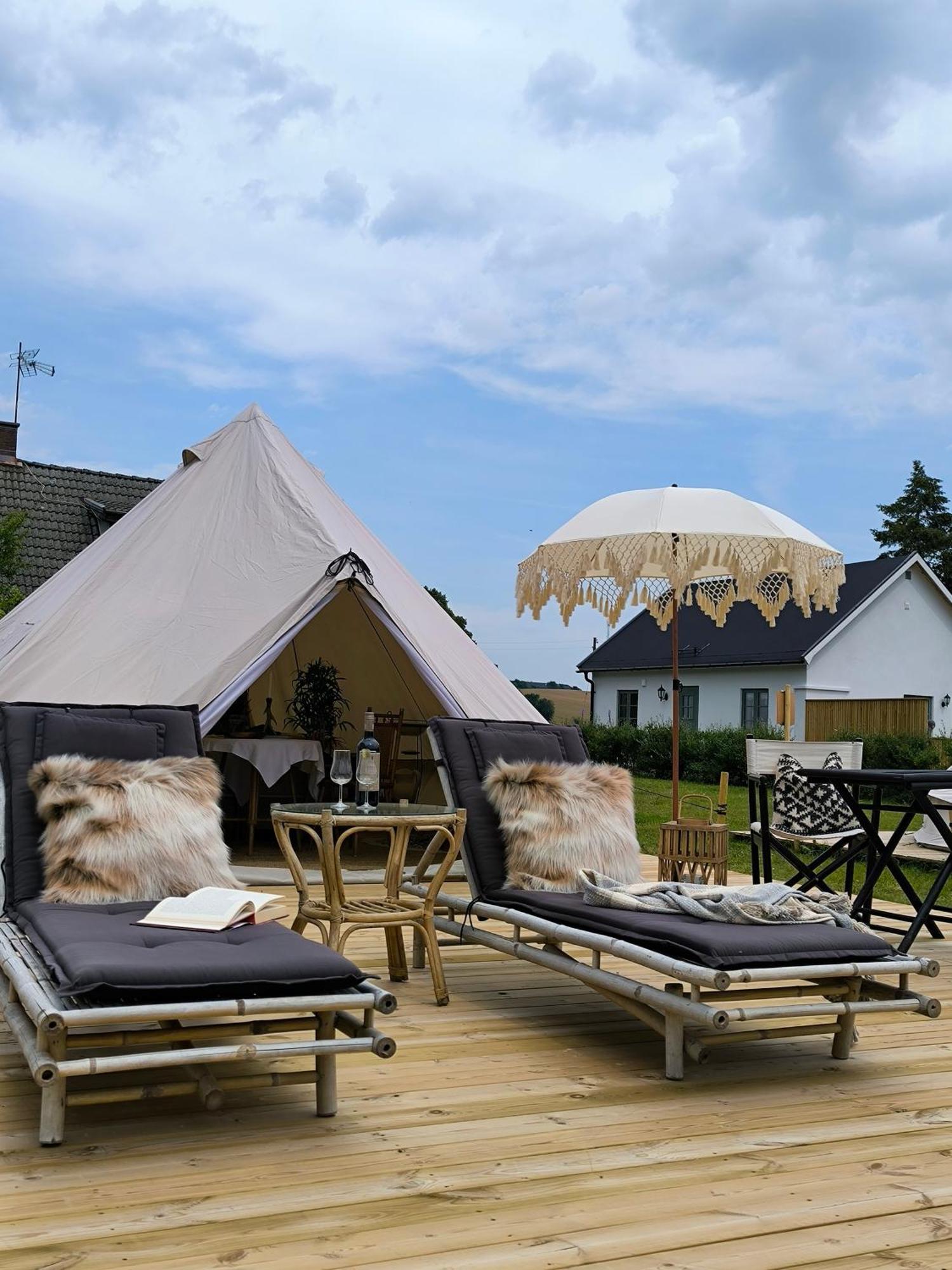 Luxury Tent With Restroom And Shower, Close To The Beach Ystad Exteriér fotografie